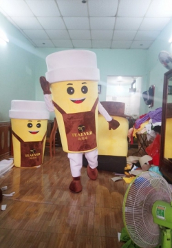 Mascot mô hình ly tra sửa