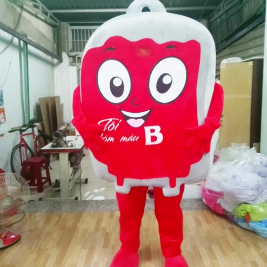 Mascot mo hình  tui máu