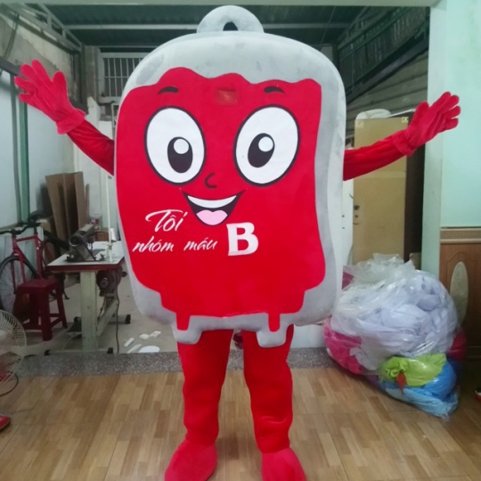 Mascot mo hình  tui máu