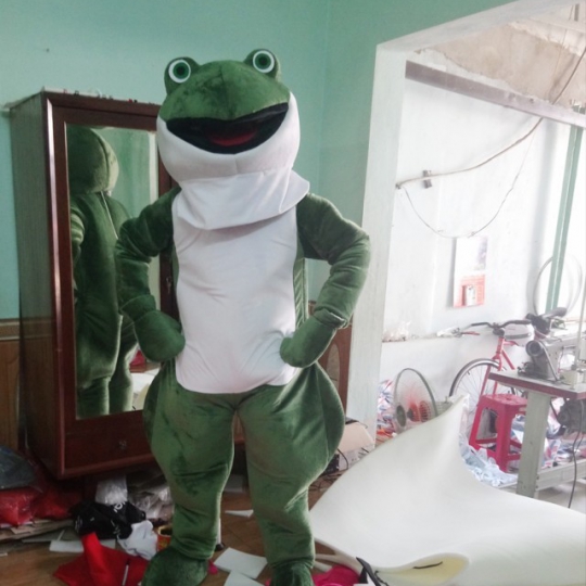 Mascot linh vật ếch Xanh