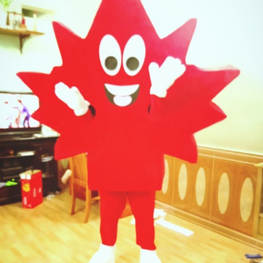 Mascot mô hình chiếc lá