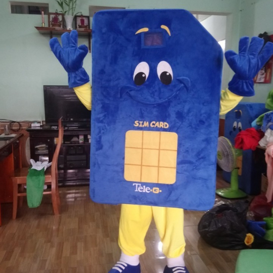 Mascot mô hình sim card