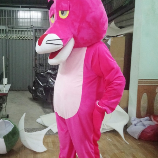 Mascot linh vật Báo Hồng