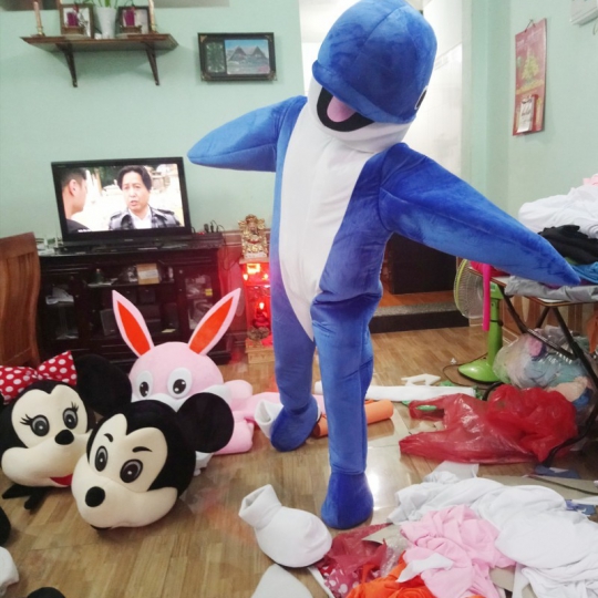 Mascot Cá Heo - maymascot linh vật
