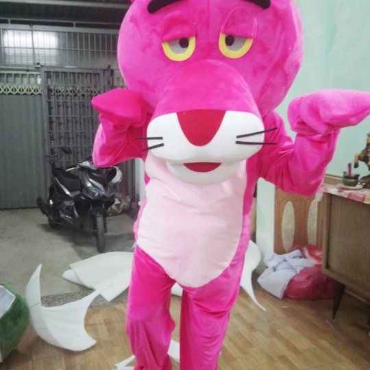 Mascot linh vật Báo Hồng