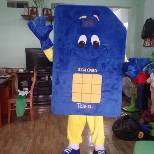 Mascot mô hình sim card