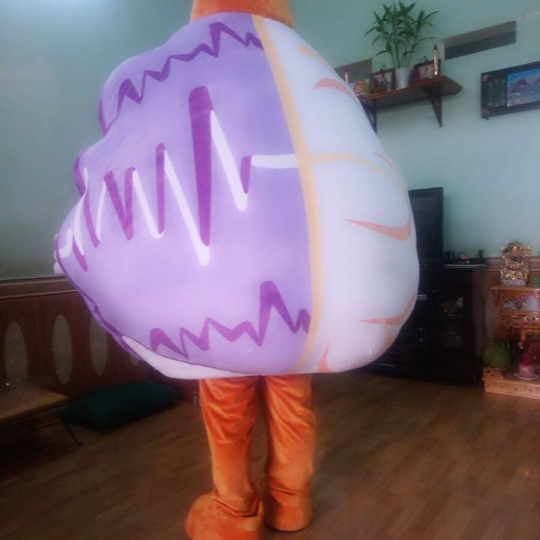 Mascot mô hình nảo trái nảo phải