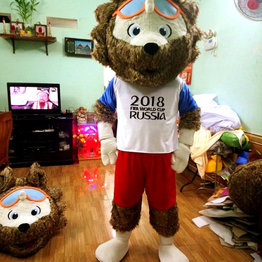 Mascot linh vật Zabivaka World 2018