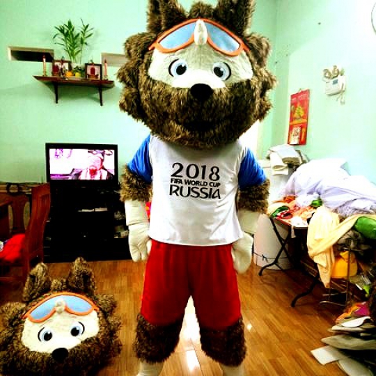 Mascot linh vật Zabivaka World 2018