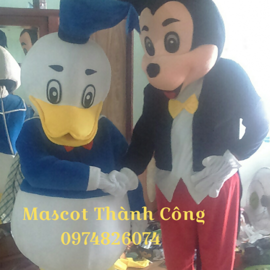 Mascot mô hình linh vật Chuột mickey vịt Donan